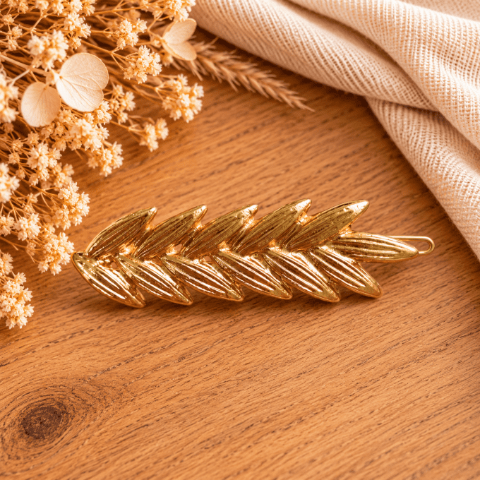Barrettes Feuilles