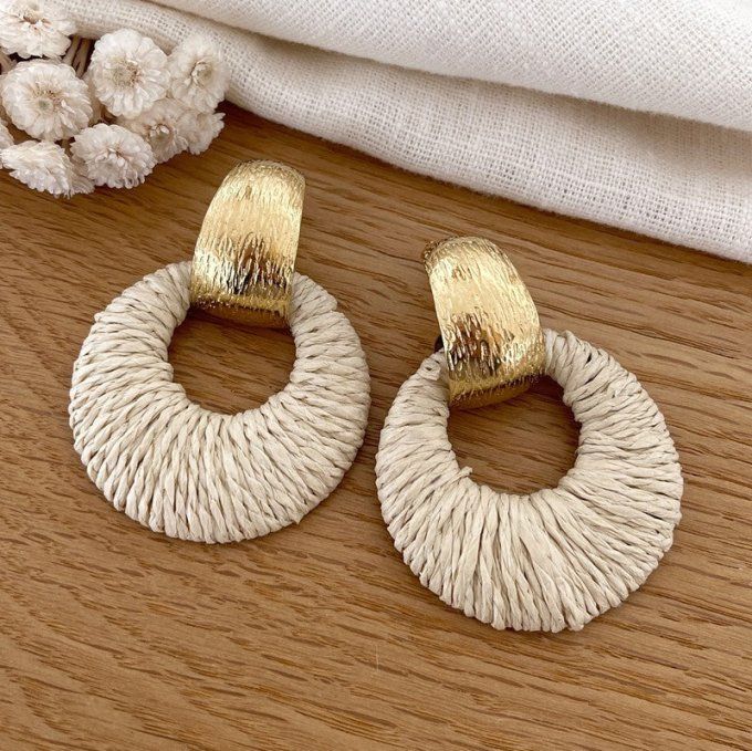 Boucles d'oreilles Fleurine