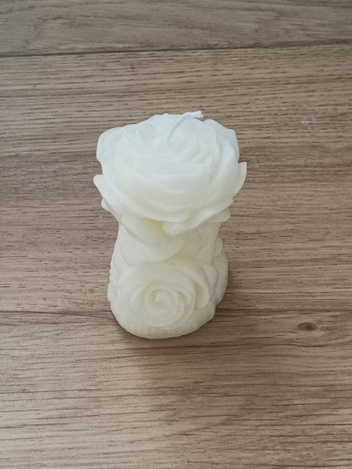 Bougie de colonne rose