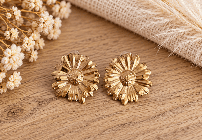Boucles d’oreilles     Dahlia