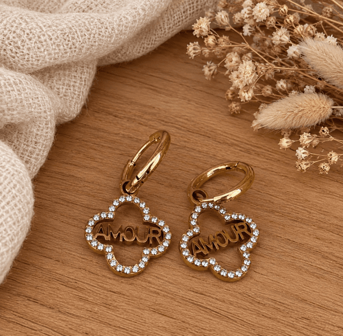 Boucles d'oreilles Amour