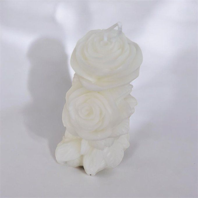 Bougie de colonne rose